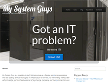 Tablet Screenshot of mysystemguys.com